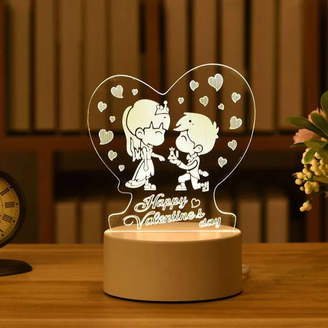 3D Acryl Liefdes Lamp