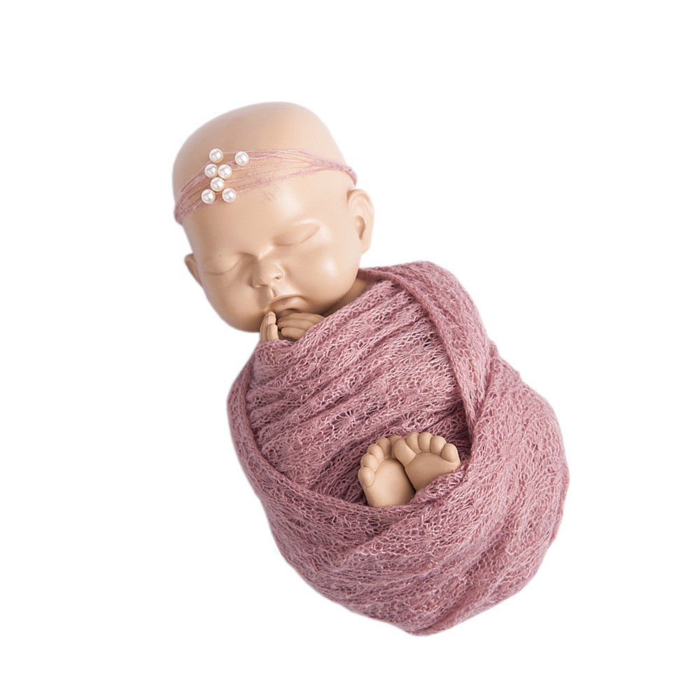 Babyfotografie baby zomer mohair omslagdoek