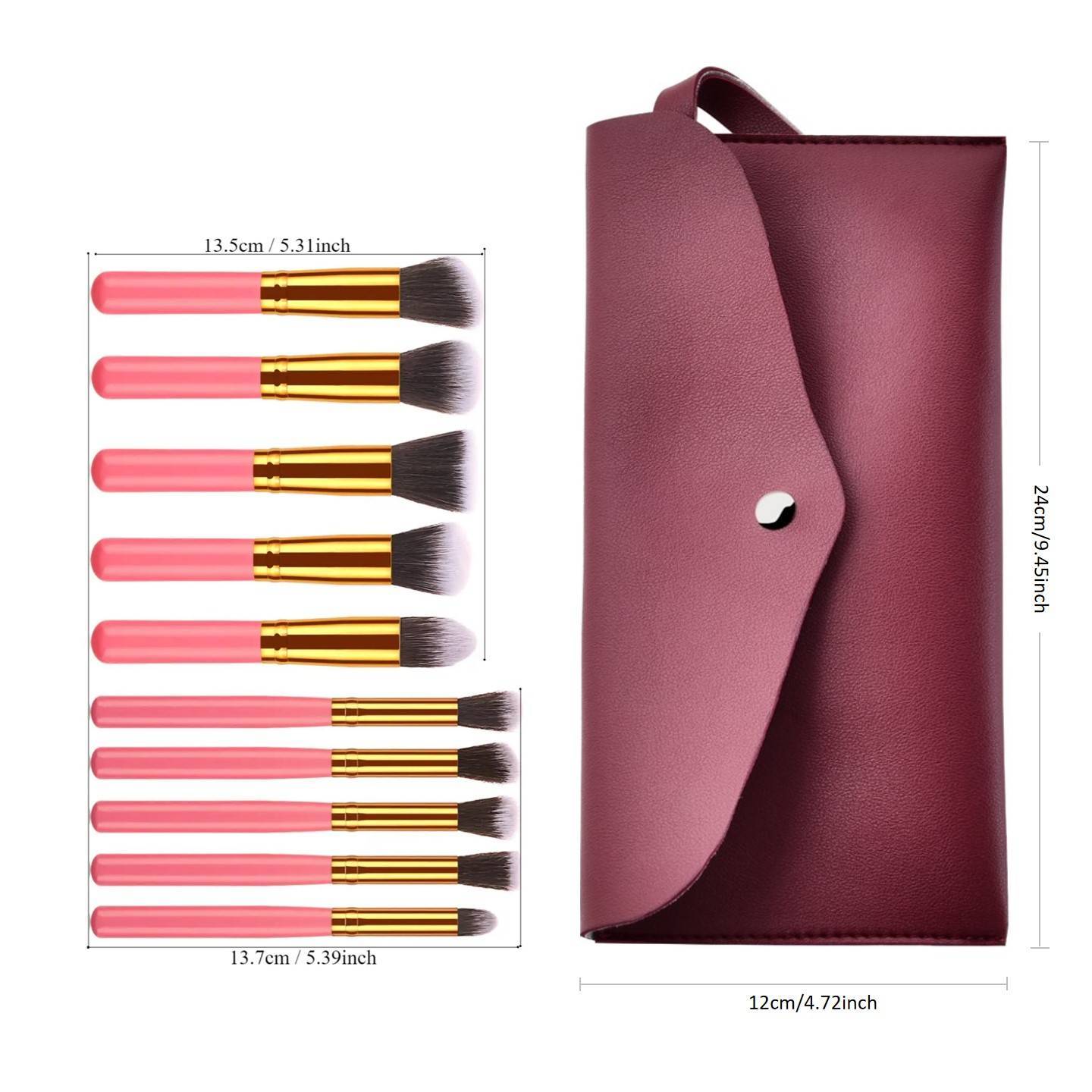 Make-up brush set 10 pieces