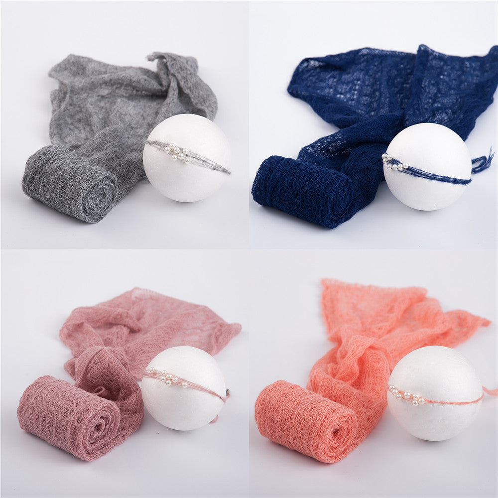 Babyfotografie baby zomer mohair omslagdoek