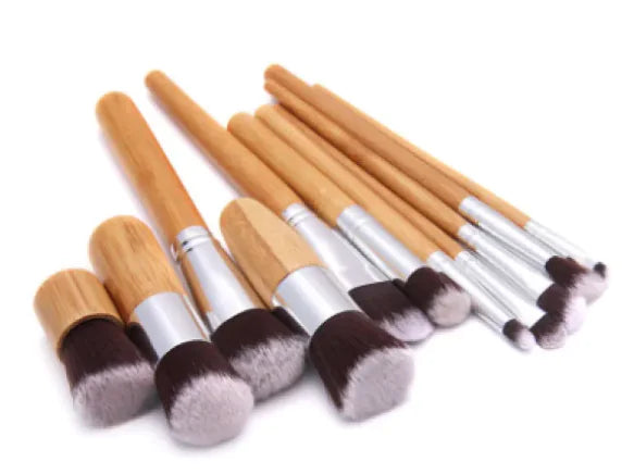 11 Bamboe make-up borstels