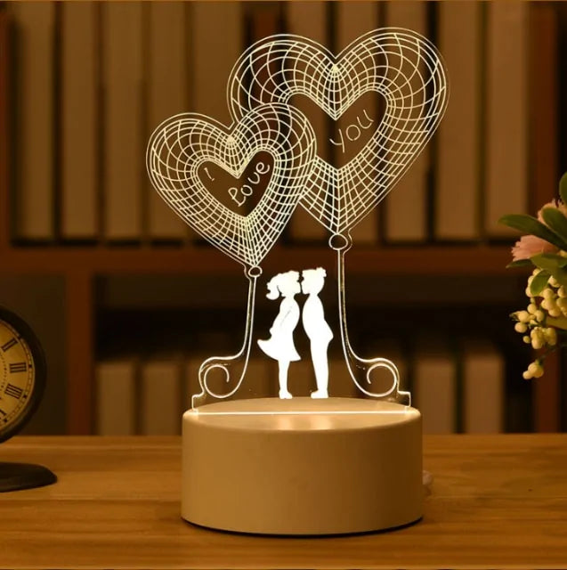 3D Acryl Liefdes Lamp