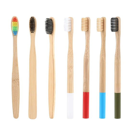 Natural Bamboo Toothbrush with Charcoal