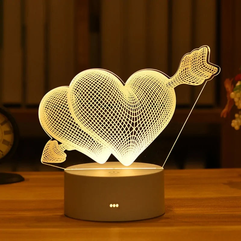 3D Acryl Liefdes Lamp