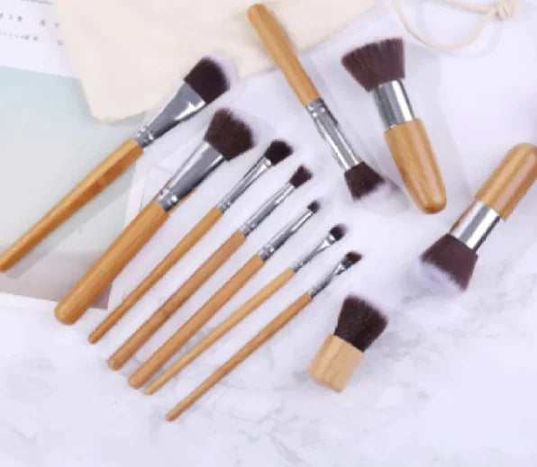 11 Bamboo Makeup Brushes