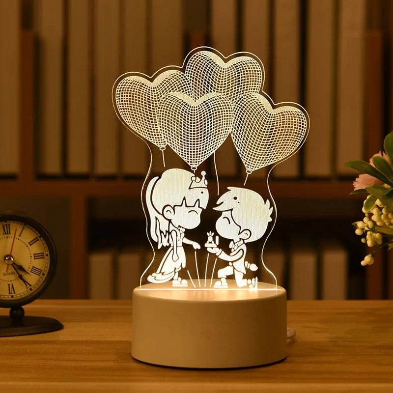 3D Acryl Liefdes Lamp