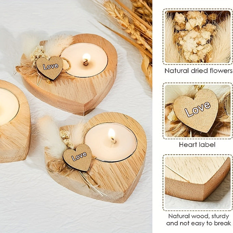 Wooden love candle