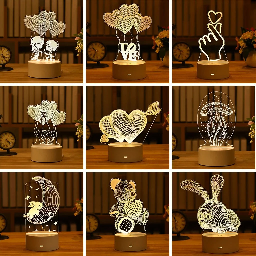 3D Acryl Liefdes Lamp