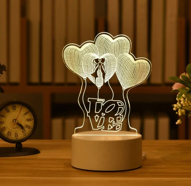 3D Acrylic Love Lamp