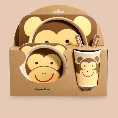 Eco-friendly bamboo children's tableware