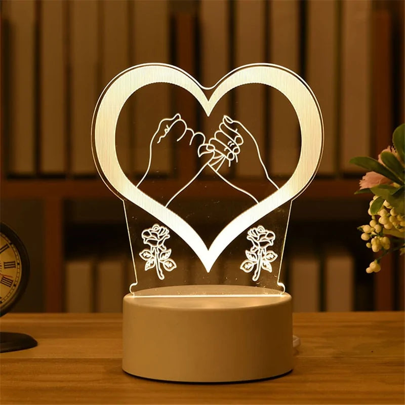 3D Acryl Liefdes Lamp