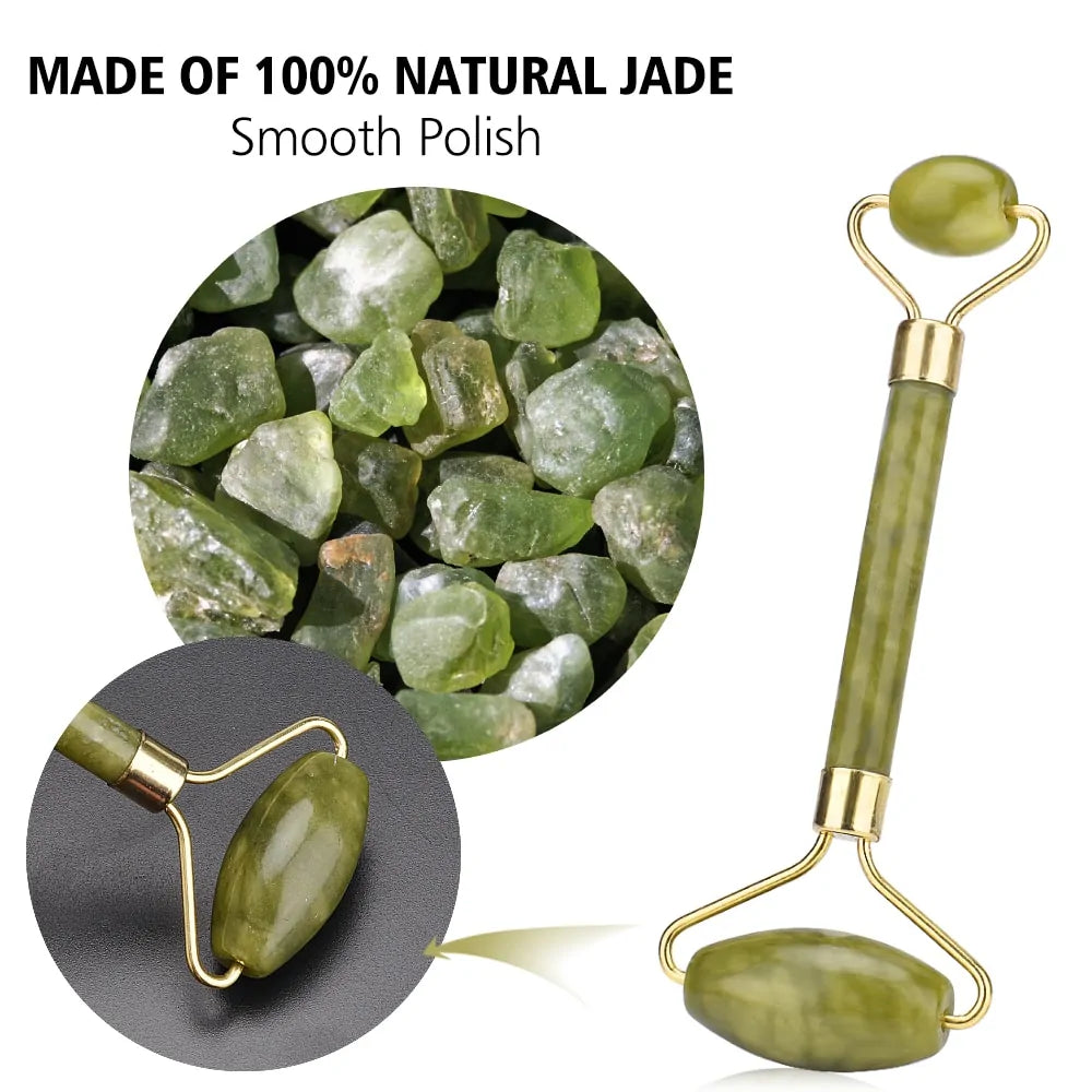 Double Sided Jade Facial Roller